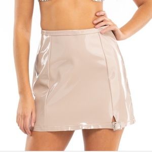 NWT FL&L High Roller Latex Skirt - Size S